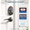 Veise Keyless Entry Door Lock, Electronic Keypad Deadbolt, Keyed Entry, Auto Lock, Anti-Peeking Password, Back Lit & Easy Installation Design, Oil Rubbed Bronze