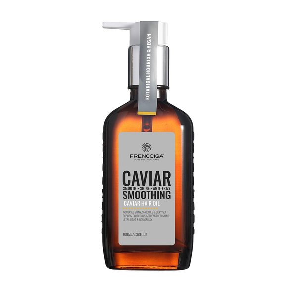 FRENCCIGA Caviar Anti-Aging Hair Oil, Luxurious Caviar Oil Hail Serum Treatment for Revitalized, Youthful-Looking Hair 100ml