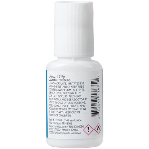 ForPro Professional Collection ForPro X-Factor Brush-On Nail Glue, Long-Lasting, Quick-Drying Nail Glue for Applying Artificial Nail Tips, 0.26 oz