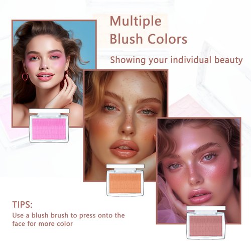 ONXK Matte Blush Powder for Cheeks - Rosewood Blush Nice Skin Fit Glow Face Blushes Ease Of Application and Soft Feel Beauty