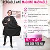 FRAMAR Cutting Cover Barber Cape - Hair Cutting Cape with Snap Closure and Rubberized Collar, Haircut Cape, Salon Cape - Hair Cape for Cosmetology Supplies and Barber Supplies