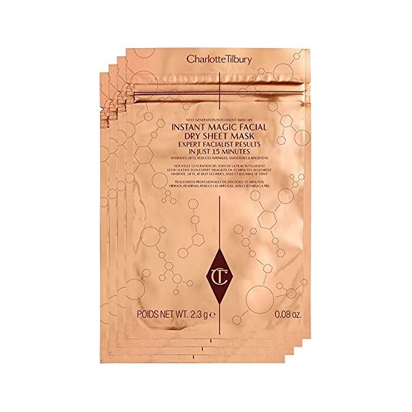 Charlotte Tilbury Instant Magic Facial Dry Sheet Mask -pack Of 4 Masks