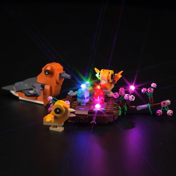 Hilighting Upgraded Led Light Kit for Lego Bird's Nest Building Toy Building Set, Compatible with Lego 40639, Gift Idea for Easter Decorations (Model Not Included)