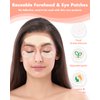 Beautistin Silicone Forehead Wrinkle Patch - Reusable Forehead Wrinkle Patch and Eye Patches Set, Reusable Silicone Patches for Wrinkles, No Adhesive, Metal Eye Cream Applicator, Silicone Bag