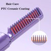 FA FIGHTART Rechargeable Mini Hair Straightener Cordless Heating Comb USB Portable Travel Heat Brush