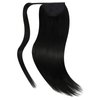 Ve Sunny Ponytail Hair Extensions Black Ponytail Extension Human Hair Jet Black Wrap Around Ponytail Hair Extensions Human Hair Black Human Hair Ponytail Short Hair Ponytail 14inch 80G