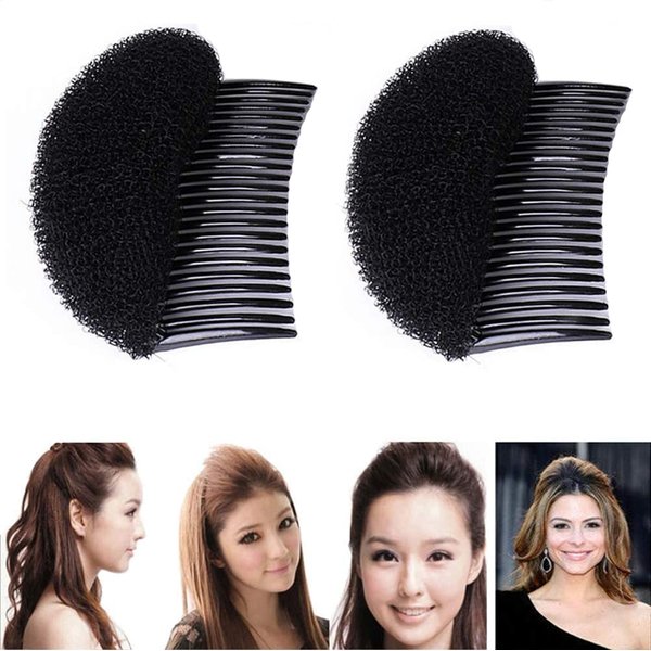 Pack of 2 Hair Styling Clip Stick Bun Maker Braid Tool Hair Accessories Charming Bump It Up Volume Inserts Do Beehive Hair Styler Hair Comb DIY Hair Beauty Tool