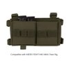 KRYDEX Double 9mm Magazine Holder Elastic Mag Holder with Hook Fasteners for MK3 and MK4 Chest Rig (Ranger Green)