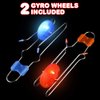 ArtCreativity Retro Light Up Gyro Wheels Set for Kids- 2, 8.5 Inch Gyroscope Rail Twisters Mesmerizing Spinning Lighting Effects, Spinning Top autism toys, sensory toys for kids, Gift for boys & Girls