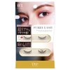 D-UP 2 Pairs Furry Lash False Eyelashes, Japanese Long-Lasting Natural Look, Lightweight Fake Lashes for Everyday Wear Easily to Apply, Furry Lash 03 Natural
