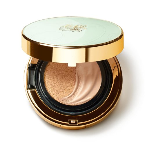 CHALLANS de PARIS CUSHION de LUNAR EXCELLENCE Cream Foundation, Beyond Wear Perfecting Cushion, Flawless Coverage of Skin Imperfections and Uneven Skin Tone (23 Medium Beige)