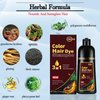 CSFDXD Instant Dark Coffee Hair Dye Shampoo 3 in 1 for Gray hair, Herbal Brown Hair Color Shampoo for Women and Men,100% Gray Hair Coverage,Dark Brown Hair Shampoo colors 500ml