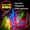JOYIN 200 Pcs Mini Glow Sticks Bulk with 8 Colors for Party Supplies, Glow-in-The-Dark, Easter Basket Stuffers, Easter, Party Supplies, 4th of July, Independent Day