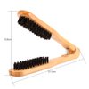 Cimenn Professional Hairdressing Comb Double Brushes Wooden Anti-static Hair Straightener Tool