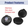 Compact Ink Pad for Fingerprints - Set of 1, Black - Easy-to-Store and Easy-to-Wash Thumbprint Ink Pad for Notaries, Schools, Police, and Crafts