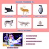 JOKFEICE Small Polar Animals Figurines, 25pcs Realistic Plastic Penguin Polar Bear Action Model for Early Educational, Birthday Cupcake Topper for Kids