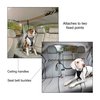 Kurgo Auto Zipline for Dogs, Adjustable Dog Safety Belt Leash, Pet Seat Belt Tether, Reduce Distracted Driving, includes Dog Leash & Carabiner Clips, 6 feet