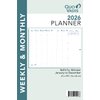 Quo Vadis 2026 Refill for Minister - Weekly/Monthly Planner - 12 Months, Jan. to Dec. - 6 1/4 x 9 3/8" - Time Management Appointment Organizer