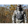 UIIHUNT Binocular Harness Chest Pack - Lightweight Bino Harness with Rangefinder Pouch - Durable Binocular Chest Packs for Hunting & More - Bino Harness Holds rangefinders, Phones, ect (Grey)