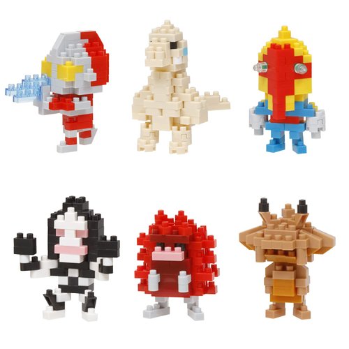 nanoblock - Ultraman - Ultraman Vol. 2 (Blind Box Complete Set), mininano Series Building Kit