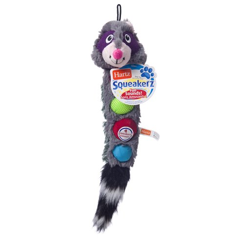 Hartz Squeakerz Stuffing-Free Plush Woodland Animal Dog Toy