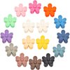 Drnytunk Flower Hair Clips for Women, 16Pcs Small Flower Hair Clips 1.37 Inch Mini Matte Flower Claw Clips Cute Tiny Hair Clips for Thin Thick Hair Strong Hold Non Slip Hair Accessories