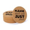 Thirstystone Just Pour 8-Pack Thick Natural Cork Coasters Manufactured in The USA Eco-Friendly Absorbent Durable