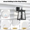 Vinyl Siding Mounting Blocks, Siding Mounting Kit, 130110006001 Octagon Mounting Block, Siding Mounting Plate for 1/2 inch Lap Double and 4 inch Height Siding, White