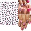 8Sheets Leopard Nail Stickers for Nail Art,3D Self-Adhesive Designer Nail Art Supplies for Leopard Frensh Nail Decals Leopard Print for Nail Art Design, Nail Stickers for Girls DIY Nail Art Decoration