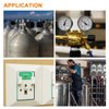 JIAWANSHUN Oxygen Flow Meter 0.1-1.5LPM Gas Flow Regulator Gas Flowmeter with Copper Connector for Oxygen Air