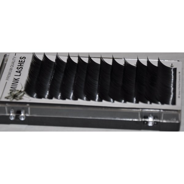 Eyelash Extension Mink J Curl .25 X 8-15mm 8 Sizes in 1 Mixed Tray