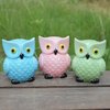 ZCHING Cute Owl Ceramic Piggy Bank Personalized Money Saving Bank for Kids Girls Nursery Gift Decor