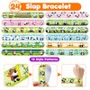 48 PCS Panda Party Favors 24PCS Tattoos Stickers 24PCS Slap Bracelets Wristbands Perfect for Panda Themed Birthday Baby Showers or Classroom Rewards Ideal Decor and Gifts for Girls and Boys