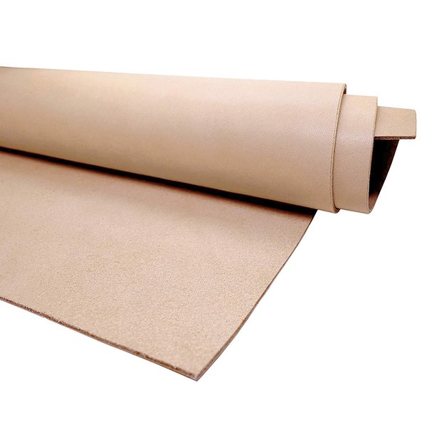 Muse Craft Flawless 12''X24'' 5-6oz Vegetable Tanned Leather Precut| Import A Grade Tooling Leather Hide 1.9-2.3mm| Full Grain Veg Tan Leather for Tooling, Carving, Dyeing, Embossing(12''x24'')