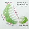 KuuGuu 2 PCS Jade Combs Massage Stone Hair Comb,ade Hair Comb Scalp Massager Comb Scalp Care Massage Tool,Gua Sha Comb…