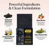 Kitsch Charcoal Soap Body Wash Bar x Star Wars Darth – Detoxifying Bar Soap w/Activated Charcoal – Gently Removes Excess Oil & Impurities, Clears Pores, Firms & Moisturizes Skin – Made in USA - 4 oz