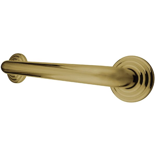 Kingston Brass DR314162 Designer Trimscape Restoration Decor 16-Inch Grab Bar with 1.25-Inch Outer Diameter, Polished Brass