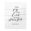 The Joy Of The Lord - Nehemiah 8:10 - Bible verse Wall Art Print, This Motivational Christian Wall Decor Is Perfect Print For Home, Office, Church Decor, and Christian Gift. Unframed - 8x10”