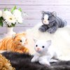 Harrycle 3 Pcs 9 Inch Stuffed Cat Animal Plush Cat Cute Stuffed Cat Plush Toys Small Cat Stuffed Animal Sleeping Gifts for Kid Classroom School Pet Party Favors Supplies Decoration(Classic Style)