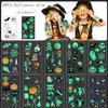 360+ Halloween Temporary Tattoos, 30 Sheets Halloween Tattoos Glow In The Dark Tattoos for Kids, Luminous Halloween Stickers for Kids Halloween Decorations Birthday Party Favors Supplies