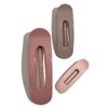 Kitsch 3pc (Terracotta) Flat Hair Clips for Women - Recycled Lay Flat Claw Clips for Thick Hair | Flat Hair Claw Clips | Flat Claw Clips for Thin Hair, Flat Clips for Hair | Hair Accessories for Girls