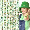 252+ PCS St Patricks Day Temporary Tattoos For Kids Men Women, 36 Sheets Green Shamrock Tattoos Stickers, Saint St. Patrick's Day Fake Tattoos for Adults, Irish Parade and Party Favors Decoration