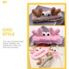 Beaupretty 2 Pieces Spa Headband Face Wash Headband Cute Cartoon Crab Headband Elastic Hair Band Women Girls Makeup Hairbands(Khaki,Pink)