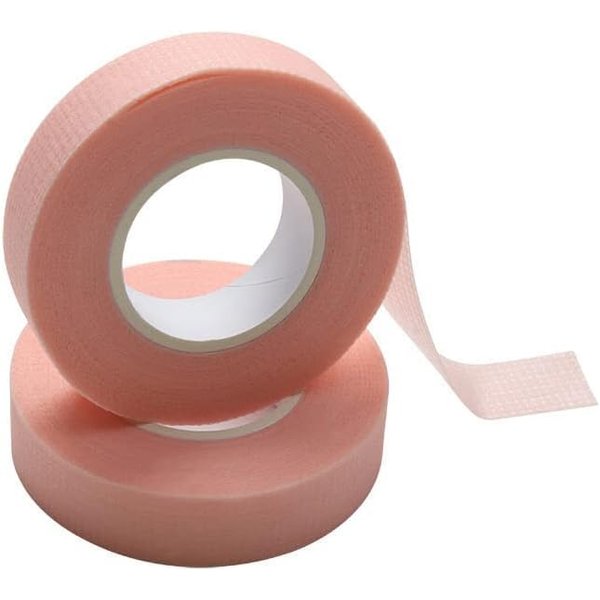 Pink Lash Extension Tape Micropore Eyelash Tape Extension Supplies Breathable Non-Woven Eyelash Patches Tapes Makeup Tools False Eyelashes and Adhesives