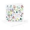 3dRose Greeting Cards - Cute Eco-Friendly Earth Day Environment Doodles Environmentalist Design - 12 Pack - Floral and Nature Designs