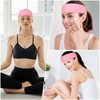 Sublaga Spa Headband Hair Wrap, Sweat Headband Head Wrap Hair Towel Wrap Non-slip Stretchable Washable Makeup Headband for Face Wash (6pcs Pink)