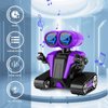 MindPal Robot Toys for Boys Girls with Auto-Demonstration Robots for Kids Remote Control Kids Robot Rechargeable Emo Robot with LED Eyes Smart Robot Age 3 Years and Up Purple