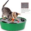 Pawaboo Interactive Cat Toy with Running Mouse, Electronic Motion Cat Toy Automatic Teaser for Indoor Cats, Pop and Play Hide Seek Cat Toy Hunting Mouse for Pet Cat Kitten Play Fun Exercise, Green