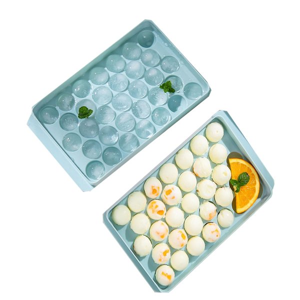 Ice Cube Tray 25 Cubes- Round Ball Shape, Easy Release, for Home Use