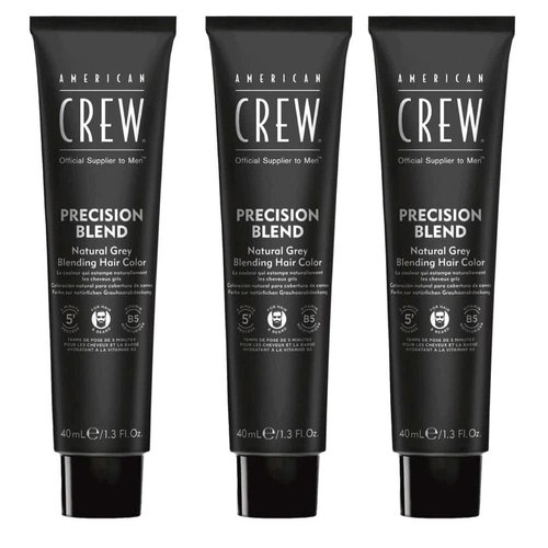 American Crew Men's Temporary Hair Color, Temporary Hair Dye, Natural Gray Coverage, Mednatural, 1.35 Fl Oz